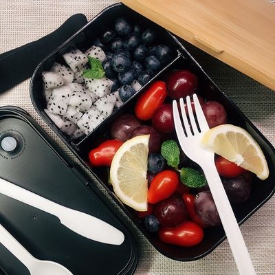 Eco-friendly Custom Logo BPA Free Lunch Box for Adults Kids Microwave and Dishwasher Safe