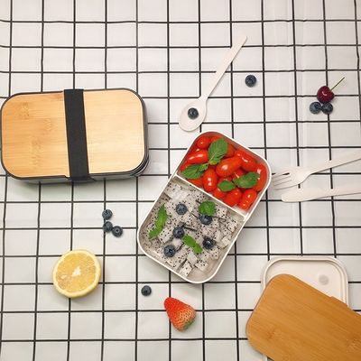 Eco-friendly Custom Logo BPA Free Lunch Box for Adults Kids Microwave and Dishwasher Safe