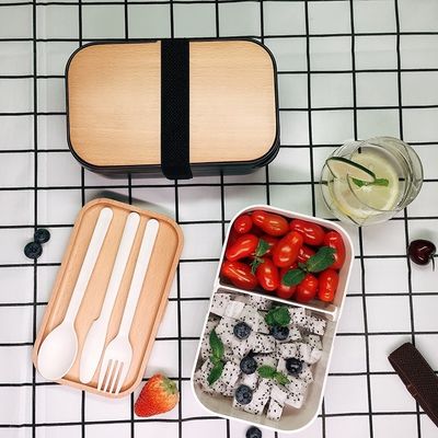 Eco-friendly Custom Logo BPA Free Lunch Box for Adults Kids Microwave and Dishwasher Safe