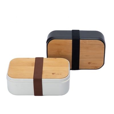 BPA Free Microwavable Food Storage Container with Eco Friendly Bamboo Lid and Cutlery