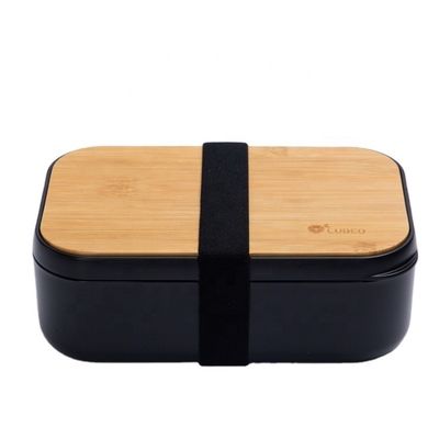 BPA Free Microwavable Food Storage Container with Eco Friendly Bamboo Lid and Cutlery