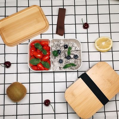Lattice Quantity 2 Eco-Friendly Custom Black Plastic Microwave Safe Lunch Box for Kids