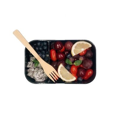 Lattice Quantity 2 Eco-Friendly Custom Black Plastic Microwave Safe Lunch Box for Kids