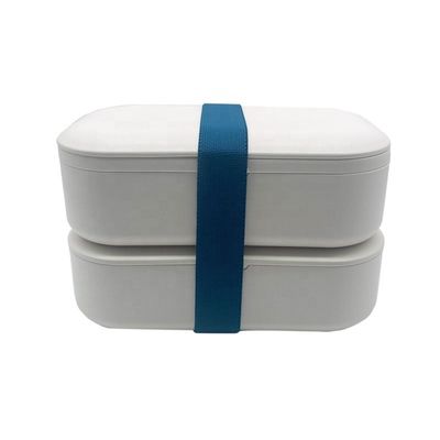 Adult On-the-go Bamboo Fiber Microwavable Meal Prep Container with Custom Logo and Lid