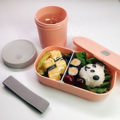 Go Outside 1-Layer Custom Logo Band Bento Box for Soup Fridge Microwave Safe BPA Free