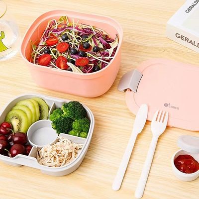 PP Plastic Type Custom Large Capacity Food Container Kids Bento Snack Box for Children