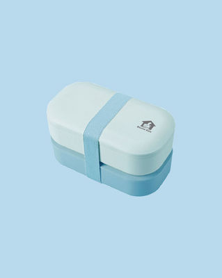 Colorful 1200ml Double Layer Eco Friendly Salad Bento Lunch Box with Bag and Cutlery