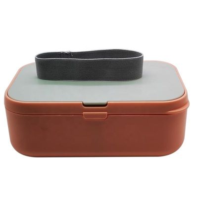 Customizable Large Capacity BPA Free Bento Lunch Box with Cutlery and Movable Divider