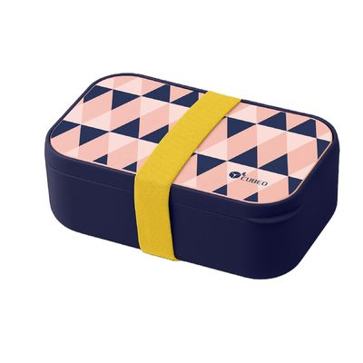 Customizable Large Capacity BPA Free Bento Lunch Box with Cutlery and Movable Divider