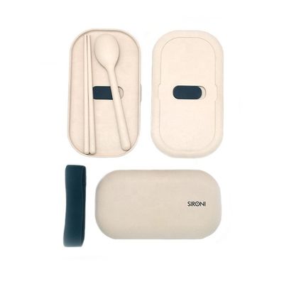 Dual Tier Leak Proof High Capacity Kids Bento Box with Cutlery TF109