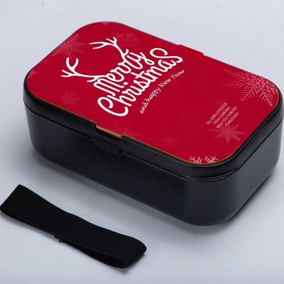 Leak-Proof Plastic BPA-Free Eco Bamboo Bento Lunch Box for Freezer and Microwave Safe