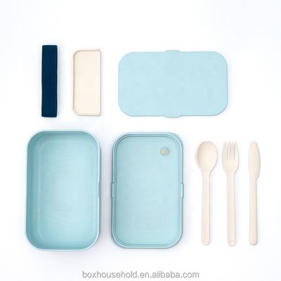 Microwavable Lunch Box Eco Bamboo Fiber Plastic for Adults and Teenagers