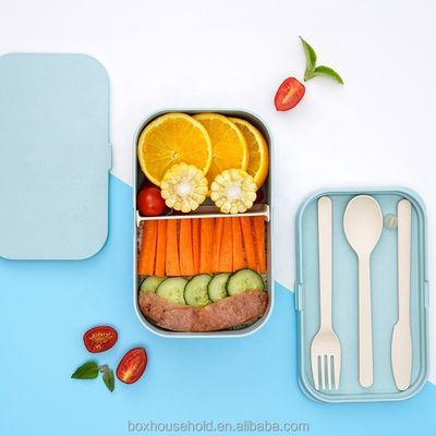 Microwavable Lunch Box Eco Bamboo Fiber Plastic for Adults and Teenagers