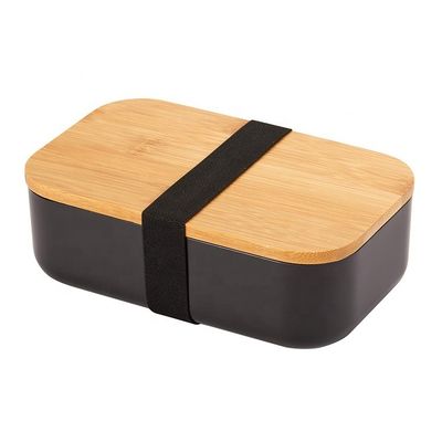 280g BPA-free Natural Bamboo Lid Fridge and Dishwasher Custom Lunch Box Food Containers