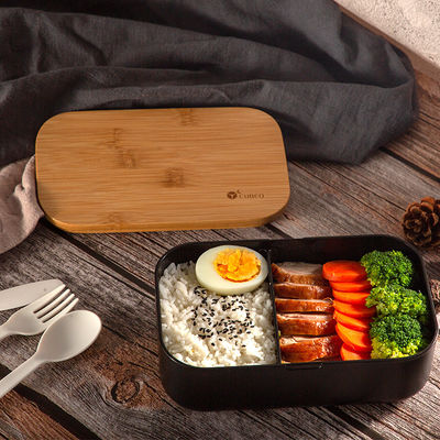 Pattern BPA Free 1000ml On-the-Go Bamboo Eco Lunch Container for Children