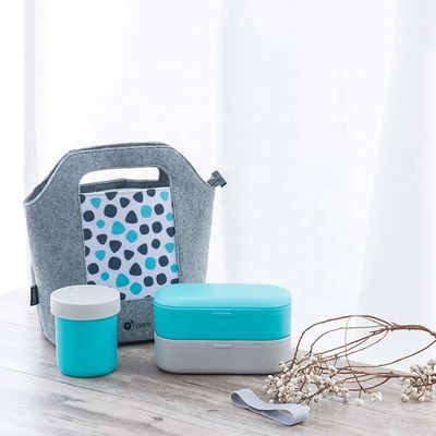 Customized Logo Portable Food Grade BPA Free Insulated Bento Lunch Box for Adult Kids