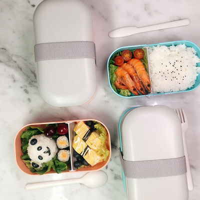 Large Capacity Bento Box for Adult 100% Leakproof Natural Plastic Lunch Box Easy to Clean