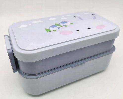 Lattice Quantity 3 Nestable Eco-Friendly 2 Layers Lunch Box Gift Set for Children
