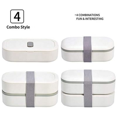 332g Double Layer Cutlery Bento Box BPA Free and Microwavable Suitable for Kids' Lunch