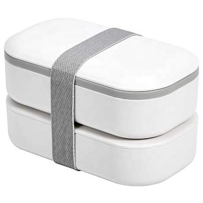 332g Double Layer Cutlery Bento Box BPA Free and Microwavable Suitable for Kids' Lunch