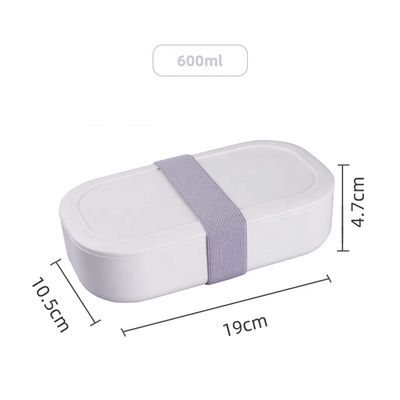 T112Single Tier  Bento Lunch Box and Cup 0-1L, 600ml 188*103*50.8 mm