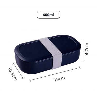 T112Single Tier  Bento Lunch Box and Cup 0-1L, 600ml 188*103*50.8 mm