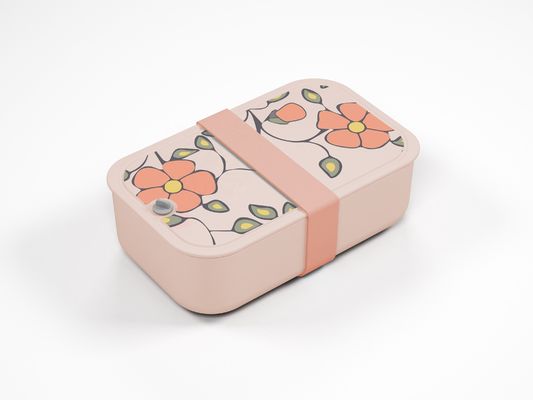 Blue BPA Free Bento Cakes Package Boxes with Customized Logo and Microwaveable PP Lid