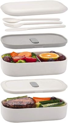 Food BPA Free Eco Friendly Microwavable 2-layer Insulated Bento Boxes for Adults and Kids