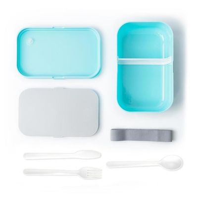 Customized T105 Snackbox Lunchbox with Cutlery Fork Spoon Knife BPA Free and Reusable