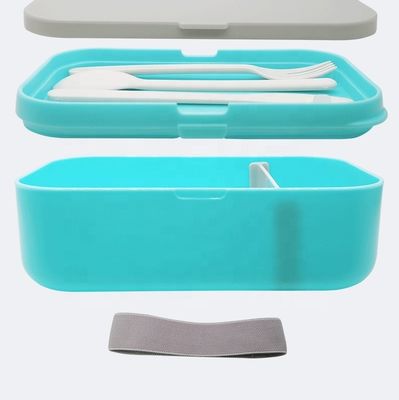 Customized T105 Snackbox Lunchbox with Cutlery Fork Spoon Knife BPA Free and Reusable