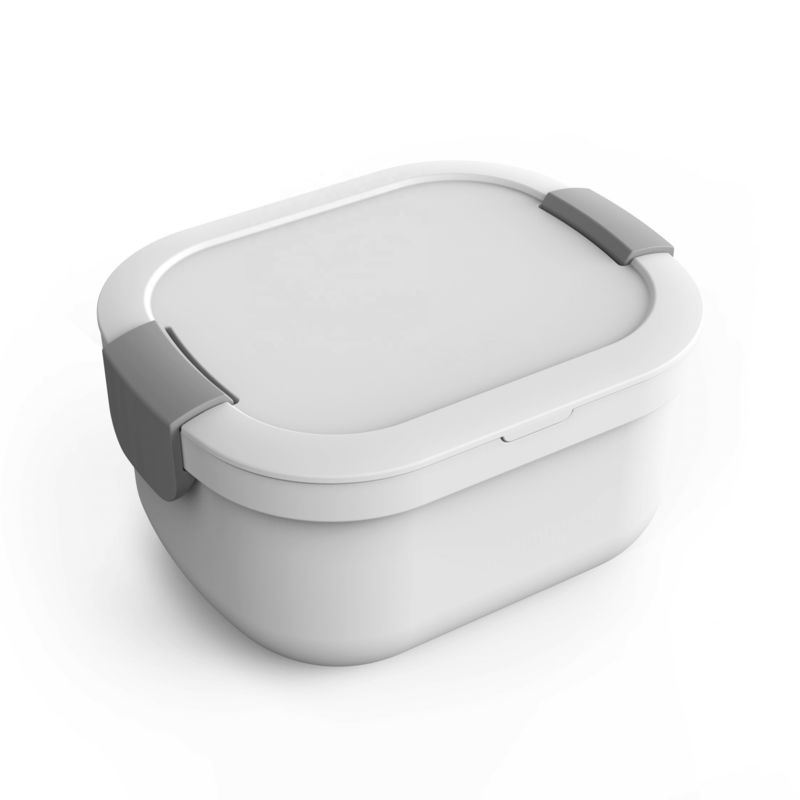 Modern Large Salad Bowl with Spoon and Fork 190*150*100 mm PP Inner Tray