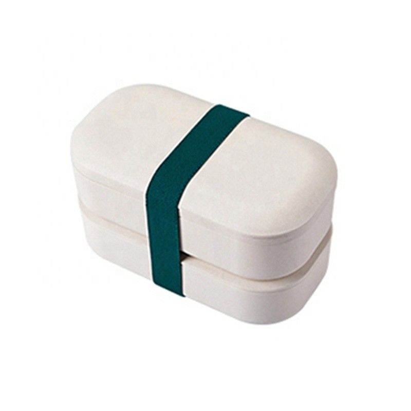 Dual Tier Leak Proof High Capacity Kids Bento Box with Cutlery TF109