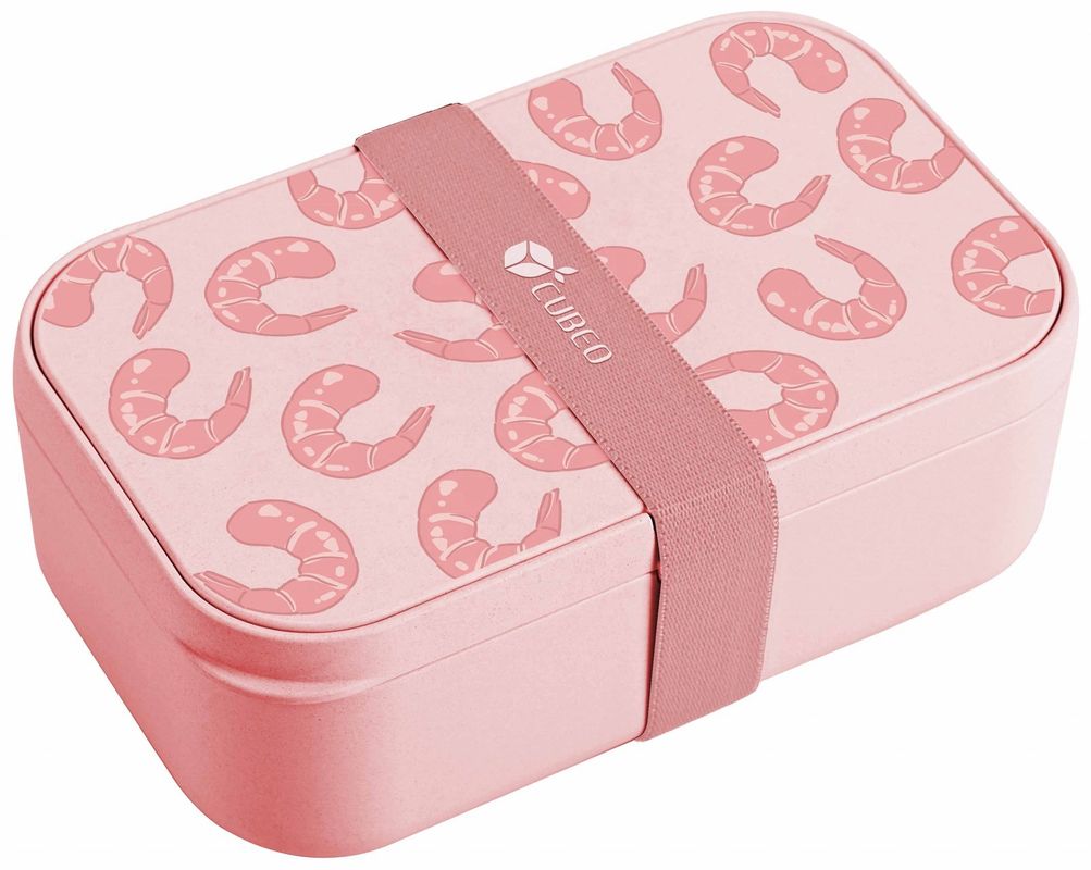 Single Tier Eco-friendly One Layer BPA Free Bamboo Fiber Lunch Box TF105