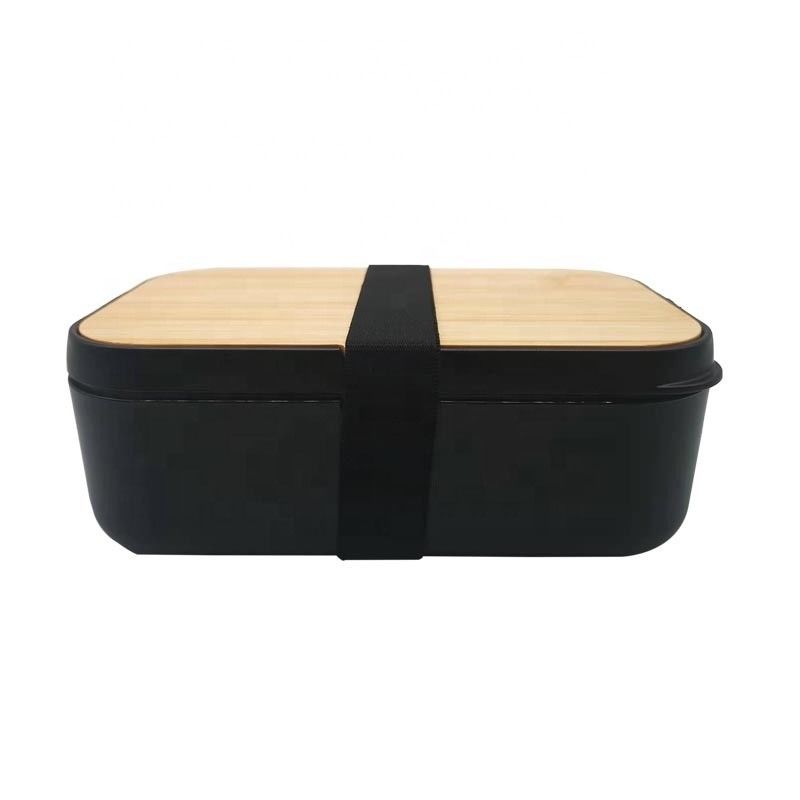 Leak-proof BPA Free Bento Lunch Box One Layer Eco-Friendly Food Container with Cutlery