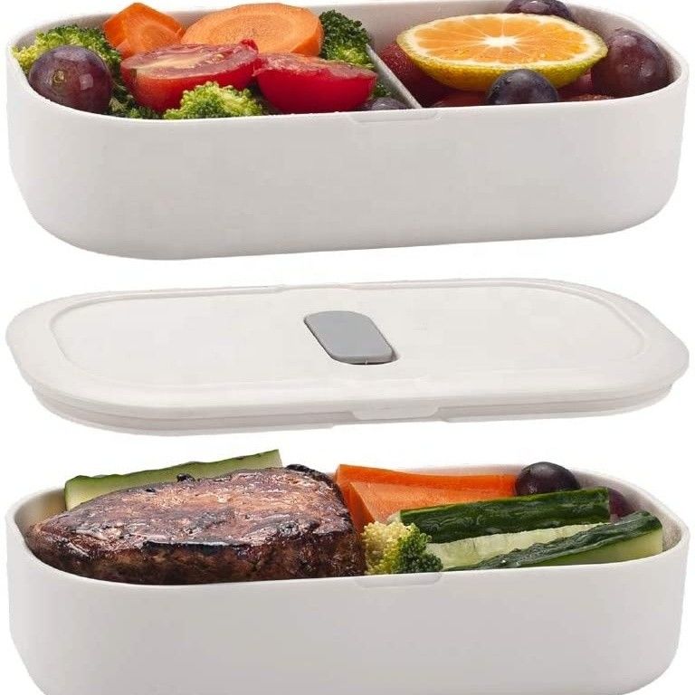 Food BPA Free Eco Friendly Microwavable 2-layer Insulated Bento Boxes for Adults and Kids